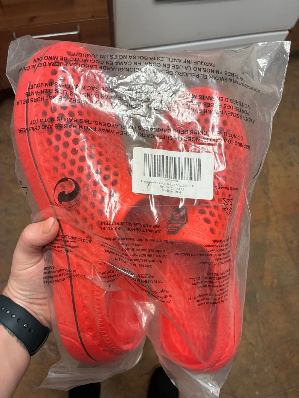 Men's Slip-On Shower Sandals - Bright Red